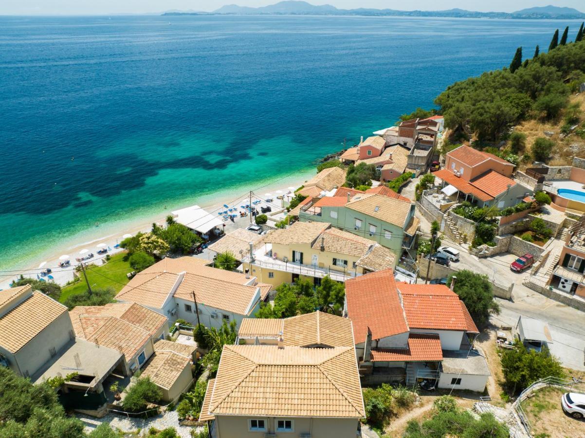 Beach Villa Aetos Kaminaki Nissaki ニサキオン エクステリア 写真