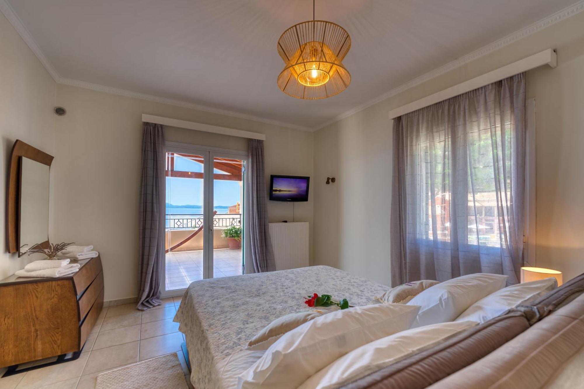Beach Villa Aetos Kaminaki Nissaki ニサキオン エクステリア 写真